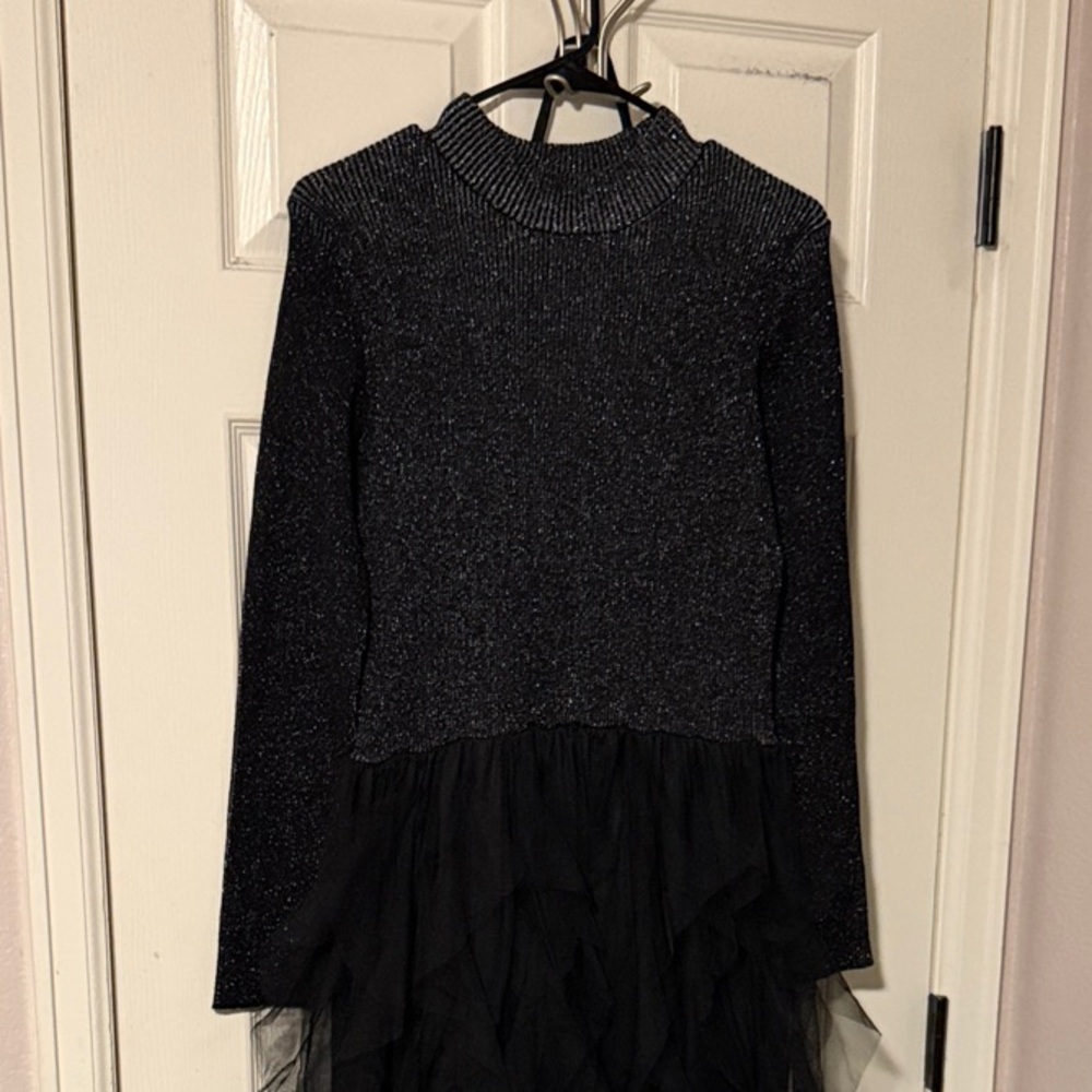 Elegant Black Long Sleeve Dress